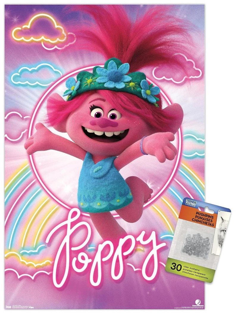 DreamWorks Trolls 2 - Poppy Wall Poster, 22.375" x 34" Framed