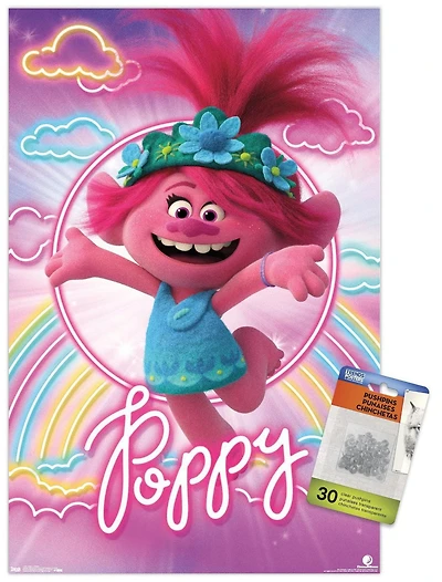 DreamWorks Trolls 2 - Poppy Wall Poster, 22.375" x 34" Framed