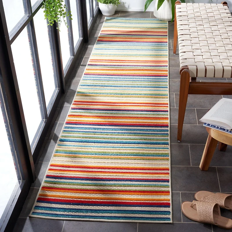 SAFAVIEH Cabana Siomha Striped Outdoor Area Rug