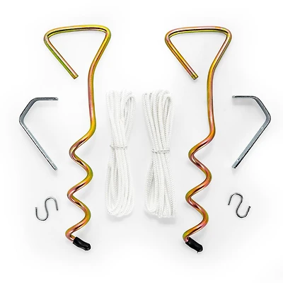 Camco RV Awning Stabilizer Kit - Anchors to the Ground - Secure Holding Power (42564)