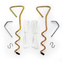 Camco RV Awning Stabilizer Kit - Anchors to the Ground - Secure Holding Power (42564)