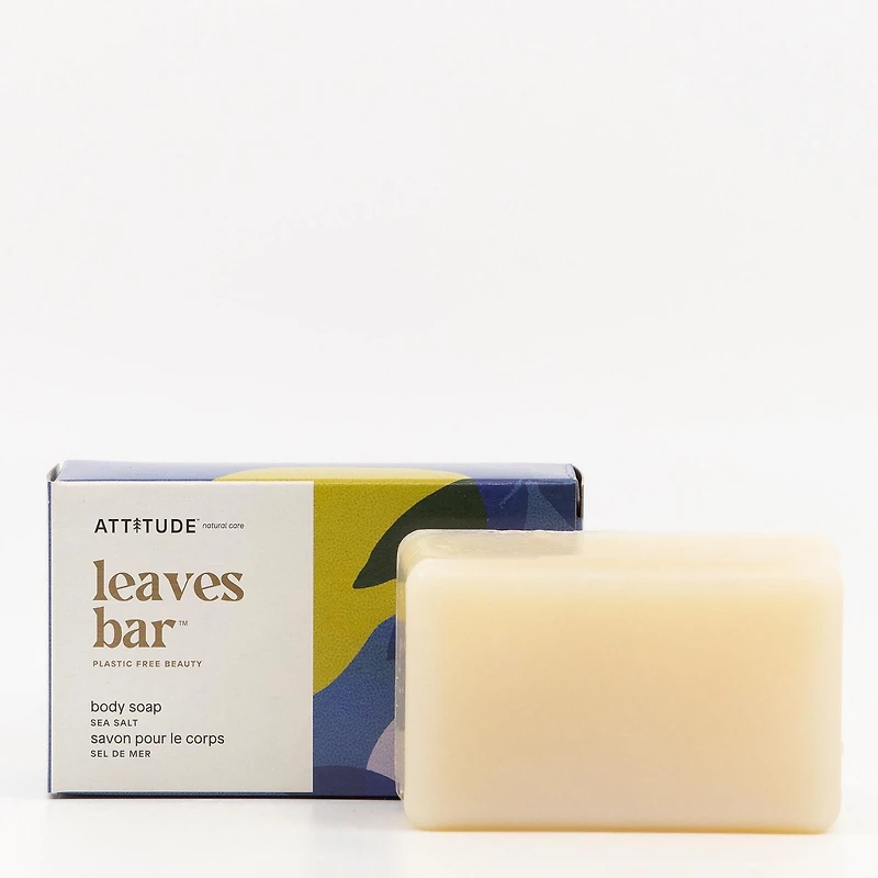 ATTITUDE leaves bar, Body Soap, Sea Salt