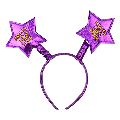 Bandeau violet avec étoile pour le Nouvel An, 1 pièce, décorations festives, façon de célébrer avec style, adulte