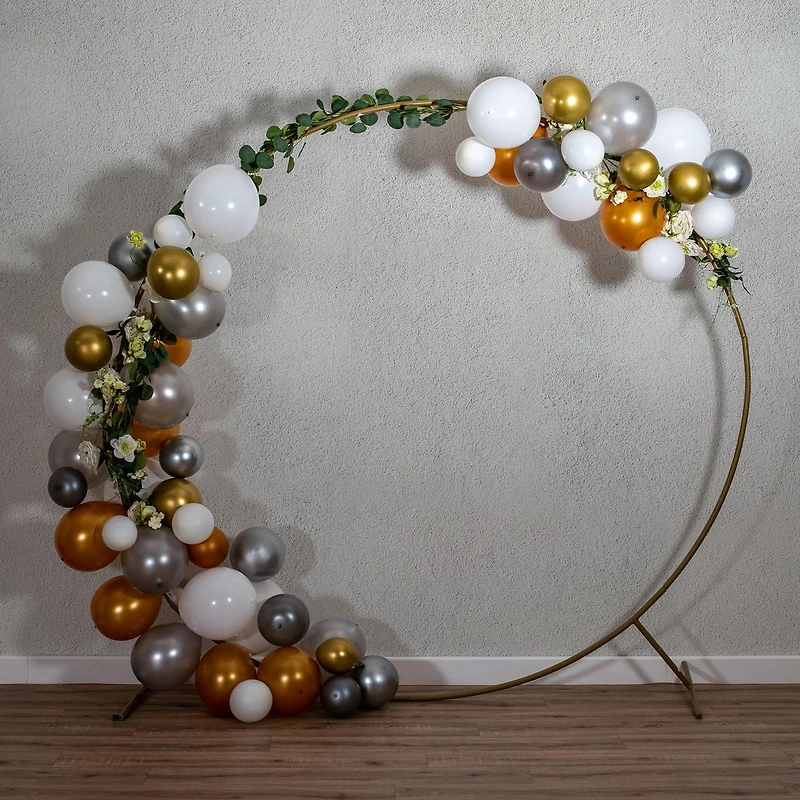 illooms Light Up LED Ballons Or, Argent et Blanc 50PK