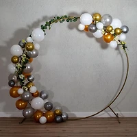 illooms Light Up LED Ballons Or, Argent et Blanc 50PK