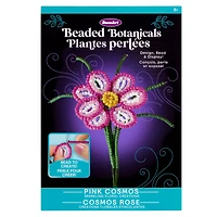 RoseArt Beaded Botanicals Pink Cosmos Flower. Great Mother's Day Gift.
