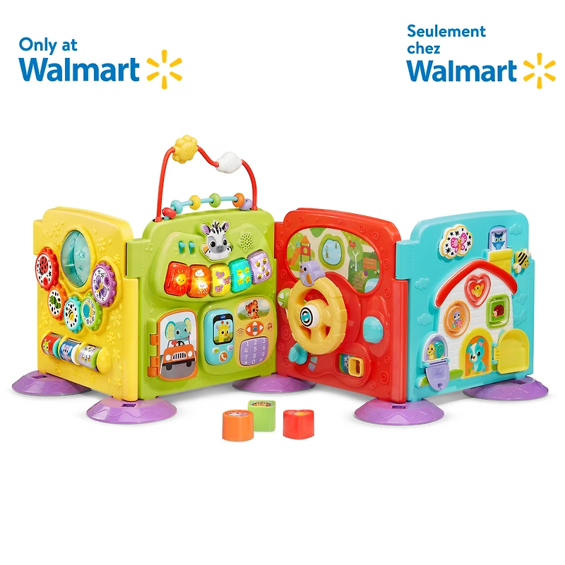 VTech Baby 4-in-1 Steps & Stages Activity Center With Movable Panels - Walmart Exclusive - English Version, 3+ Months, 3+ Months