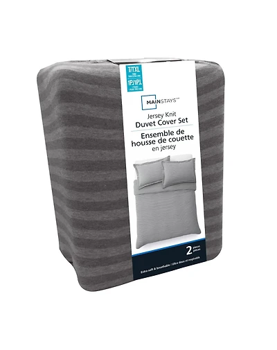 Ens. de couette Mainstays en jersey tricoté