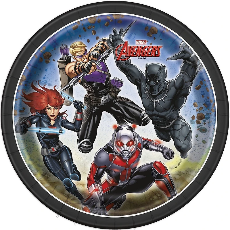 8 Marvel Avengers 7" Paper Plates