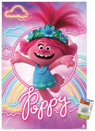 DreamWorks Trolls 2 - Poppy Wall Poster, 22.375" x 34" Framed