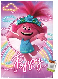 DreamWorks Trolls 2 - Poppy Wall Poster, 22.375" x 34" Framed