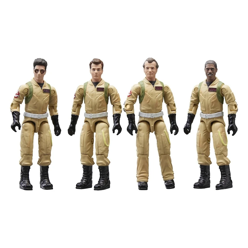 Ghostbuster Plasma Pack, coffret de 4 figurines de collection de 9 cm avec articulations à anneau caoutchouc, à partir de 4 ans