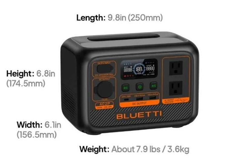 BLUETTI Premium Series AC2P Portable Power Station | 230.4Wh