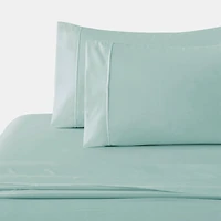 Marina Decoration 600 Thread Count Ultra Soft Deep Pocket Hotel Standard Solid Bedding Long Staple Percale Cotton All Season Sheet Set with Pillowcase