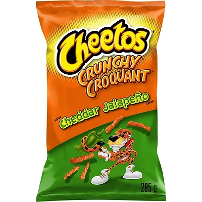 Cheetos Croquant Grignotines à saveur de fromage Cheddar Jalapeño 285g