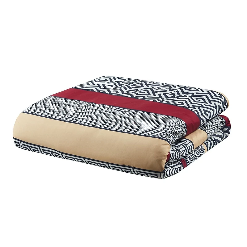 Mainstays Greek Key 7pc Bed in a Bag Set