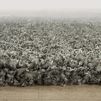 hometrends Deluxe Grey Shag Rug, 5 ft. 3 in. x 7 ft.