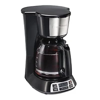 Hamilton Beach Programmable 12 Cup Coffee Maker, Stainless Steel Accents, 49630