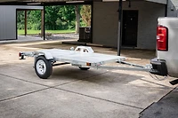 DK2 Ensemble de remorque utilitaire PLIABLE polyvalente de 4 pi x 8 pi (1,2 x 2,4 m) galvanisés