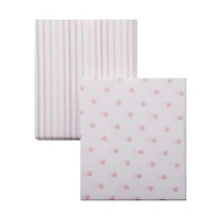 Drap pour lit de bébé en coton biologique George Baby, paquet de 2 74 x 132 cm, coton biologique