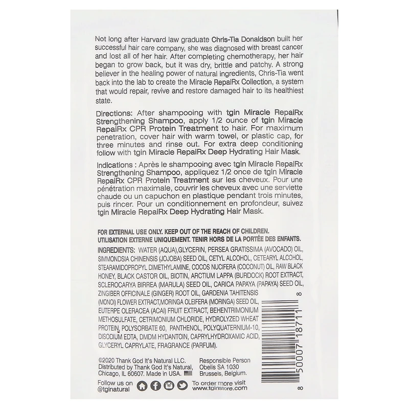 Reconstructeur de protéines Miracle RepaiRx Curl 1,75oz