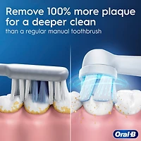 Brosse à dents électrique rechargeable Oral-B iO Série 2, vert forêt avec 1 brossette soins doux – Capteur automatique de pression pour protéger les gencives – 3 modes –