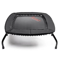 Sunny Health & Fitness Mini Trampoline de Fitness sans Ressort - Rebondisseur d'exercice intérieur/extérieur de Qualité Supérieure avec élastiques réglables pour des séances d'entraînement plus silenc