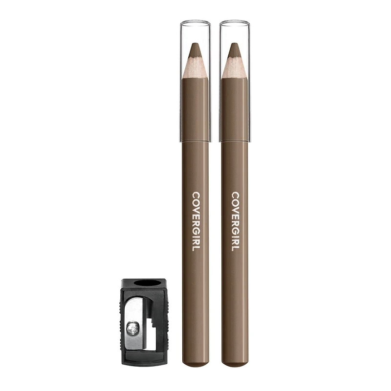 COVERGIRL Easy Breezy Brow Fill + Define Brow Pencil, Sharpener Included, Long-Lasting, Deeply Pigmented, Blendable Formula, 100% Cruelty-Free, Sharpener Included