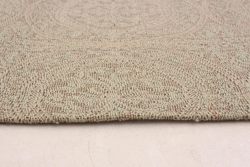 ECARPETGALLERY 5'4" x 7'7" Contemporary Collage Handmade Area Rug for Living Room, Dining Room and Bedroom in Grn