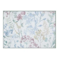 Ensemble de tapis de bain 2 pièces à imprimé numérique floral pastel hometrends 17 po x 24 po / 20 po x 34 po