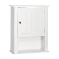 Ashland Collection Maison RiverRidge® Armoire murale de salle de bain, 16,54 po. (larg) x 20,47 po. (haut) x 7,09 po. (p), blanc