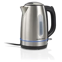 Hamilton Beach 1.7L Stainless Steel Electric Kettle with LED Light Ring 41037C, 1.7L Capacity