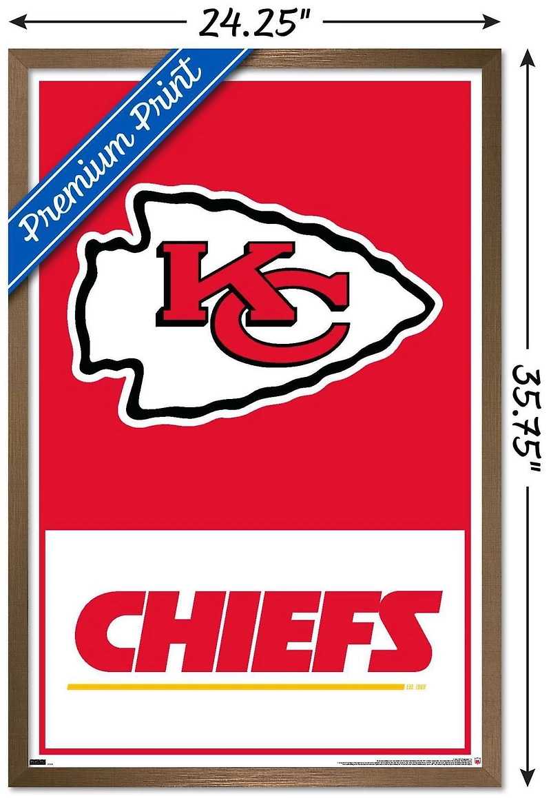 NFL Kansas City Chiefs - Logo 21 Wall Poster