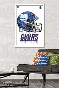 NFL New York Giants - Drip Helmet 20 Wall Poster, 22.375" x 34"