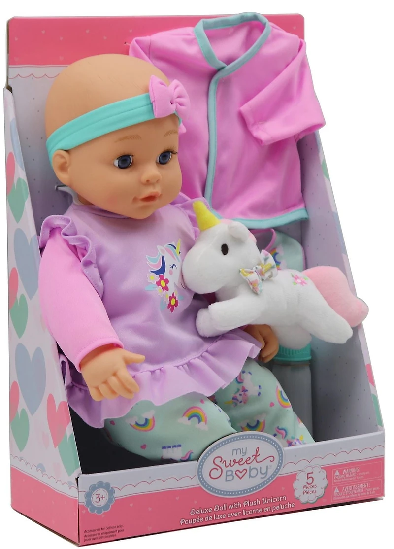 My Sweet Baby 16 pouces Deluxe Doll avec peluche animal Poupée MSB Deluxe