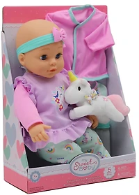 My Sweet Baby 16 pouces Deluxe Doll avec peluche animal Poupée MSB Deluxe