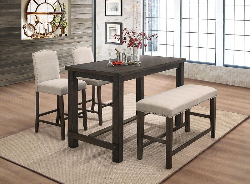 Topline Home Furnishings Espresso Counter-height Table