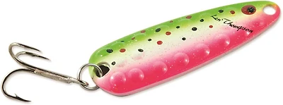 Len Thompson 13 CC Dimpled Series Spoon, 2 1/2", 5/8 oz, Candy Cane (143163), Rust-resistant, solid brass spoon