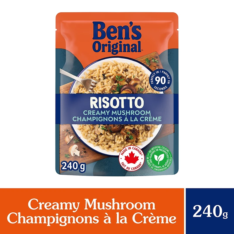BEN’S ORIGINAL Risotto Ail Rôti et Fines Herbes, Sachet de 240g Ben's Original Risotto aux Champignons