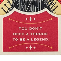 Carte musicale en relief, Le Trône de fer, Paper Wonder de Hallmark, carte d'encouragement, carte pour la fête des Pères, les fêtes ou toutes les autres occasions