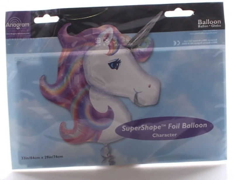 Ballon Party-Eh! d'Anagram International en pastel en forme d'Unicorne Tous les âges