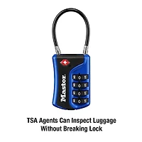 Master Lock Canada Master Lock Set-Your-Own Combination TSA Luggage Lock #4697D, 32mm, assorted colours