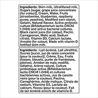 Activia Probiotic Yogurt, Strawberry/Blueberry/Raspberry/Peach, 12 x 100 g