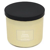 Bougie parfumée Mainstays à 3 mèches, enveloppée texturée Cachemire crémeux, 14 oz MAINSTAYS PL CACHEMIRE CRÈME