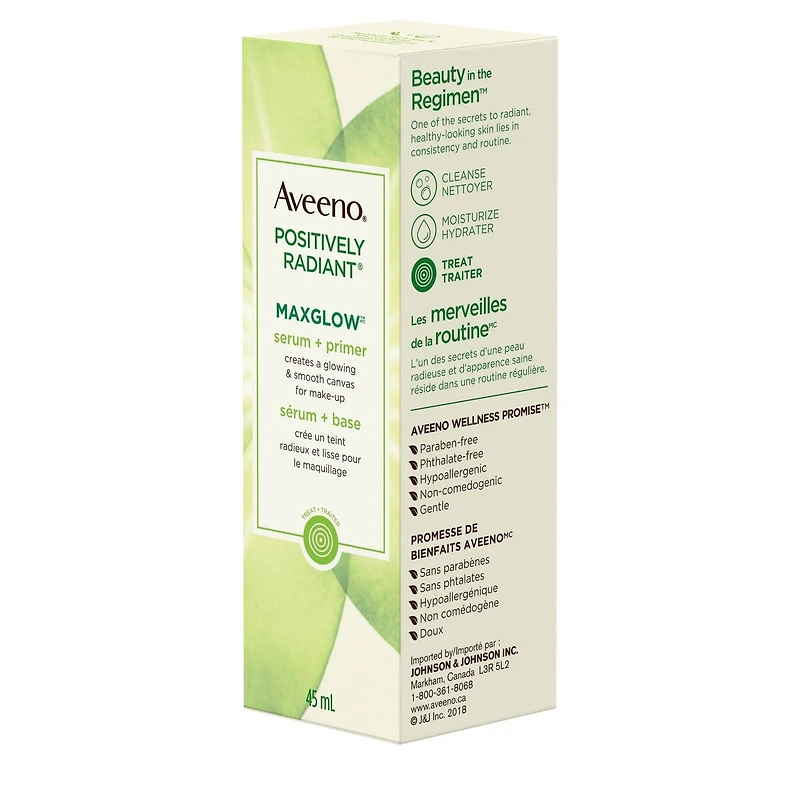Aveeno MaxGlow Face Serum and Primer, 45 mL