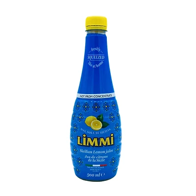 Limmi Sicilian Lemon Juice 100%, Not from Concentrate, Liquid Lemon Juice, 500 ml
