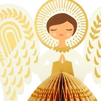 Carte de Noël en relief – Paper Wonder de Hallmark (Ange – structure en nid d'abeille)