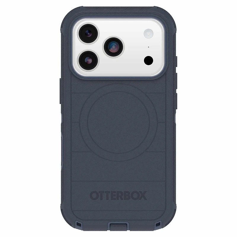 OtterBox Étui Defender Pro MagSafe avec Contrôle de la Caméra Riverside (Bleu) pour iPhone 17