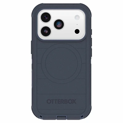 OtterBox Étui Defender Pro MagSafe avec Contrôle de la Caméra Riverside (Bleu) pour iPhone 17