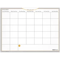 Wallmates Self-Adhesive Dry-Erase Undated Monthly Planner, 24 x 18